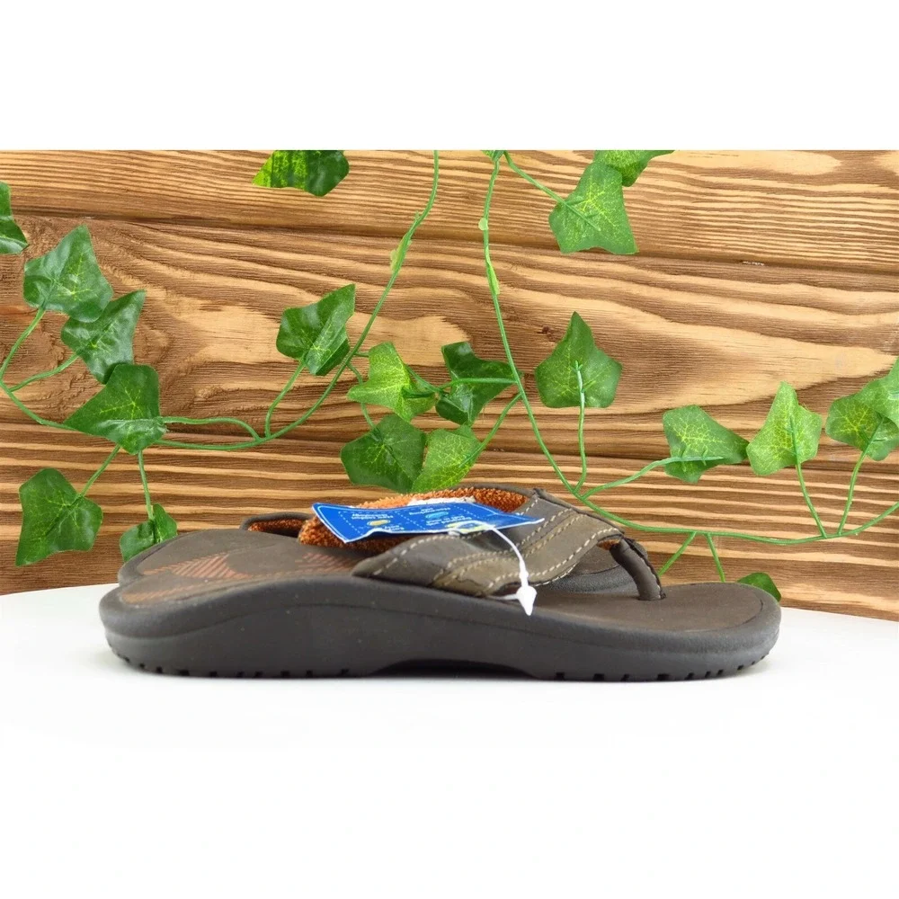 Sonoma Toddler Boys 12 Medium‎ Brown Flip Flop Synthetic